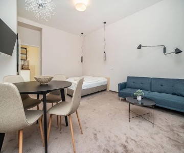 Modern Studio With Balcony + Tv