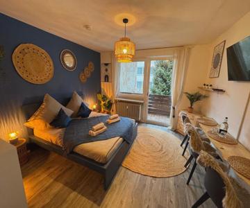 Boho Apartment Zirbe Blue