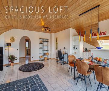 Stylish Loft With Balcony, Quiet And Spacious