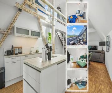 Dnd Design Loft I 170qm I Parken I Balkon I Workstation I Netflix I Kaffee I Waschmaschine I Trockne