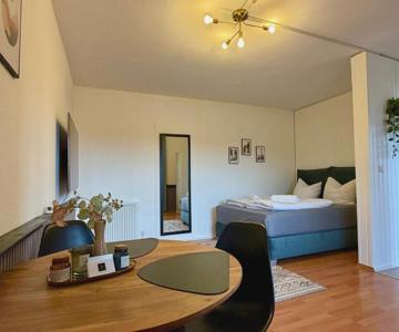 Modernes Studio No 3 mit Küche und Terrasse in Fulda