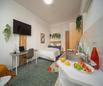 Ruhiges Studio In Altstadt Mit Gartenblick & Sofa