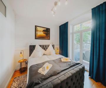 Blissplace 3 Zi Premium Apartment Nahe Getec Arena Mit Kingsize Betten Und Balkon