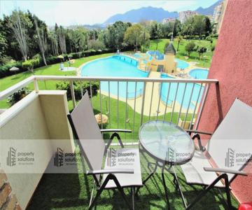 127 Júpiter Estudio. Vista Al Jardín Y La Piscina.