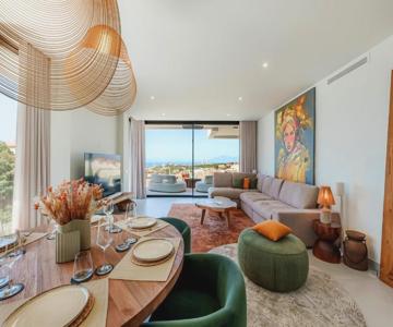 Villa Vida - Luxury Panorama Seaview Penthouse In Organic-boho Design With Pool, Gym, Spa