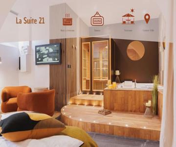 La Suite Du 21 - Jacuzzi - Sauna - Centre Ville
