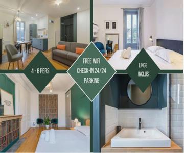 10' De Lyon- Appartement Tassin Centre - 2 Parking