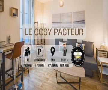 Le Cosy Pasteur 5 Min Hypercentre Parking Public Gratuit à Proximité