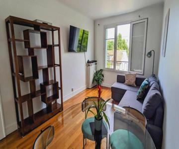 Apt 2 Pièces, 2 Lits, à 15' Paris Centre, 30' Disney