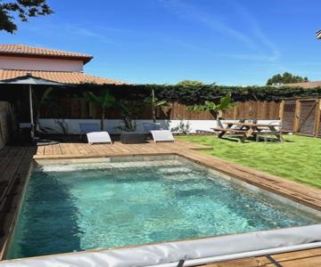 Logement Avec Piscine Privée Chauffée