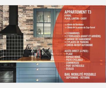 Appt Lanton Plage - Port 6 Voyageurs