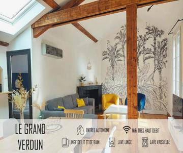 Le Grand Verdun - Charme Et Lumière - 3 Chambres 8 Personnes