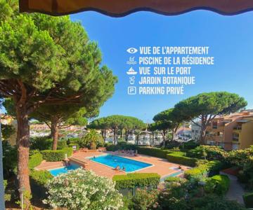 Studio Avec Vue Port, Piscine & Parking Privé