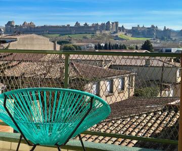 Duplex 70m2 - Vue Cité Mediévale - Parking Gratuit