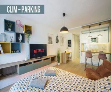 Studio Terrasse & Parking Gratuit En Residence