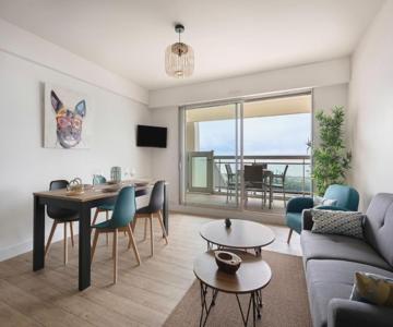 Vue Mer - Balcon Face à L'océan - Appart Pour 4