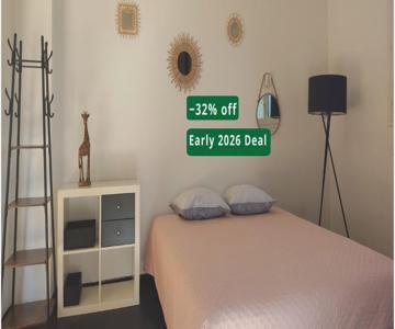 Studio Privé - Terrasse, Parking, Wifi