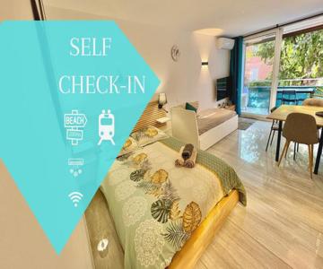 Chaleureux Studio, 200m De La Plage, Parking, Wifi