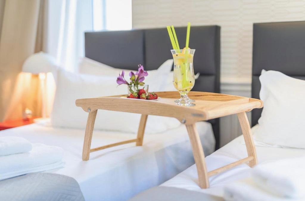 Evala luxury rooms with pool and garden