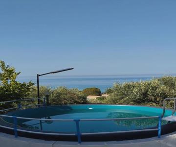 Villetta Vista Mare Con Piscina, Giardino E Parcheggio Privato