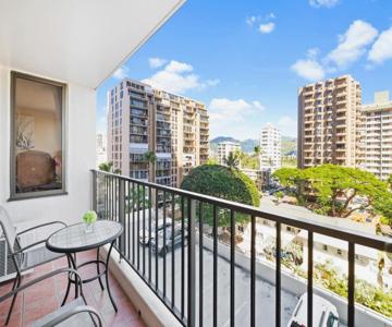 Cozy & City View Steps to Waikiki Beach with Parking