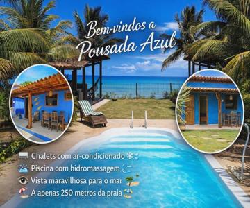 Pousada Azul com vista maravilhosa