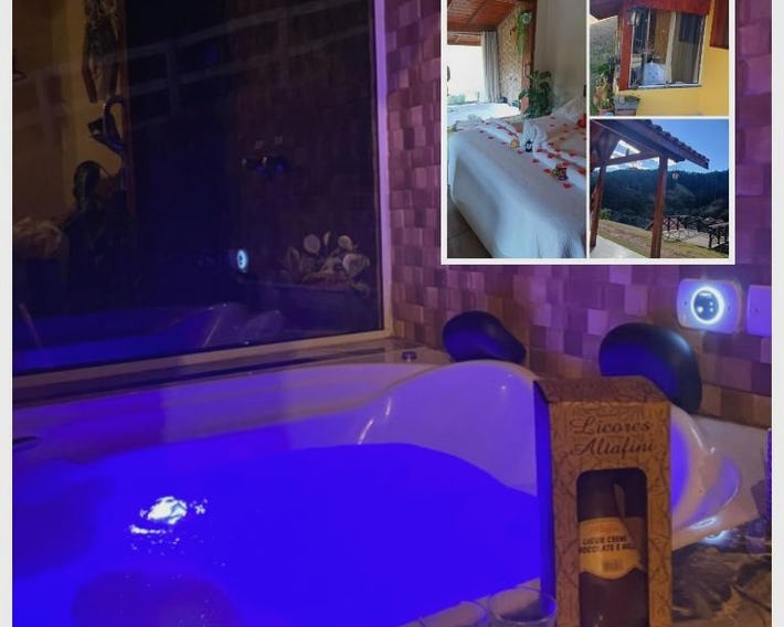 Chalé monte verde com hidromassagem
