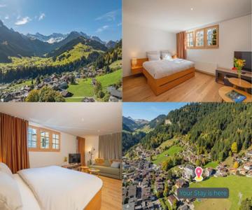Mountain View Studio Adelboden Next to Gondola & Spa