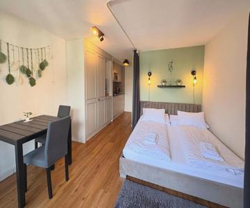 HID AG: Lakeview Studio mit Parkplatz und Balkon