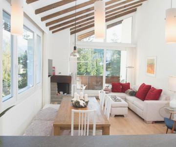 Attic apartment with pool, sauna, and fireplace