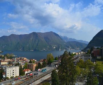 A Jump into Lake Lugano