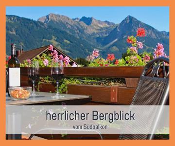 Biohof Burger, 3 sonnige Fewo, alle mit Balkon, Spielzimmer, Grillhütte, 7 km vor Oberstdorf