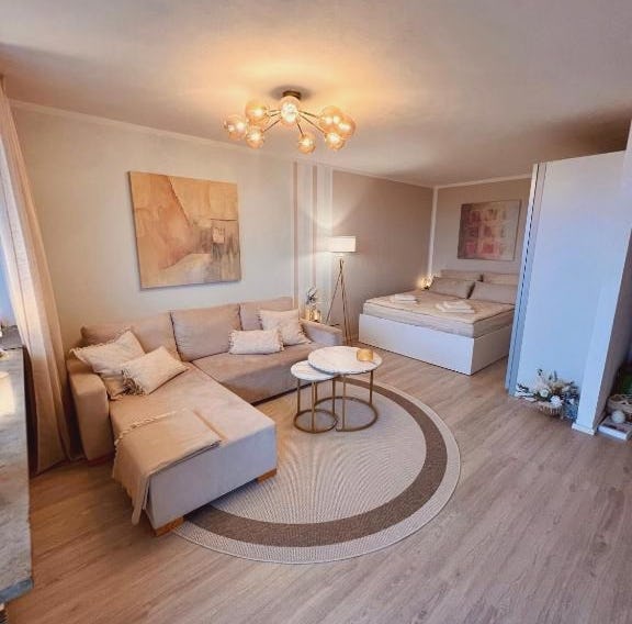 Penthouse studio apartment with terrace near Audi