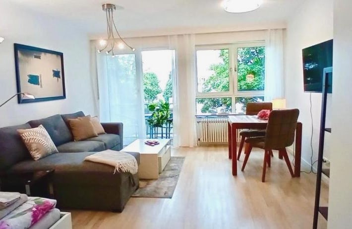 Studio apartment with balcony