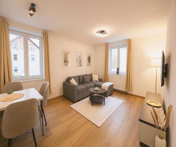 Allgäu Suites - Innenstadt, Schlafzimmer, Küche, Parkplatz möglich, Dachterrasse