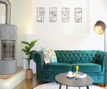 Rost Apartments - Design Ferienhaus mit Kamin und Hängematte