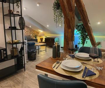 BEYOND Staying Loft Appartment 23 Frei Stehende Badewanne