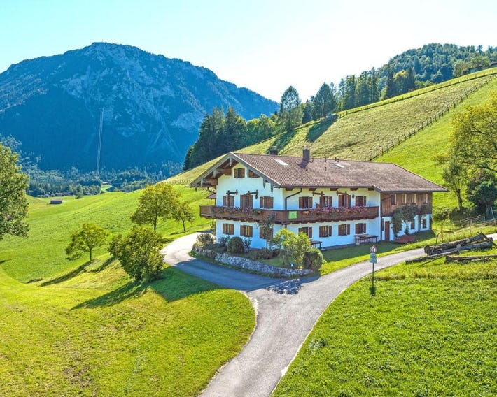 Ferienwohnung Beim Raffner, Bergblick, Natur, Ruhpolding