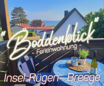 Ferienwohnung Boddenblick Breege - Balkon, Wasserblick, komplette Küche