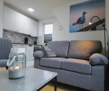 Ferienwohnungen Meerfarbig Zingst - HAUSTIERFREI -Terrasse mit Strandkorb oder Balkon - Glasfaser - 
