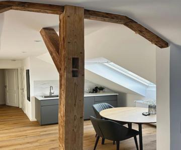 Dachgeschoss-Studio im Kurgebiet Kurpark & Therme fusläufig Messe 6 km