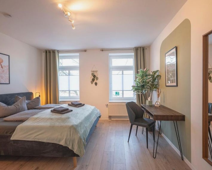 Boho-Suite - Sauna, Netflix, Nespresso, Zentral, Messe
