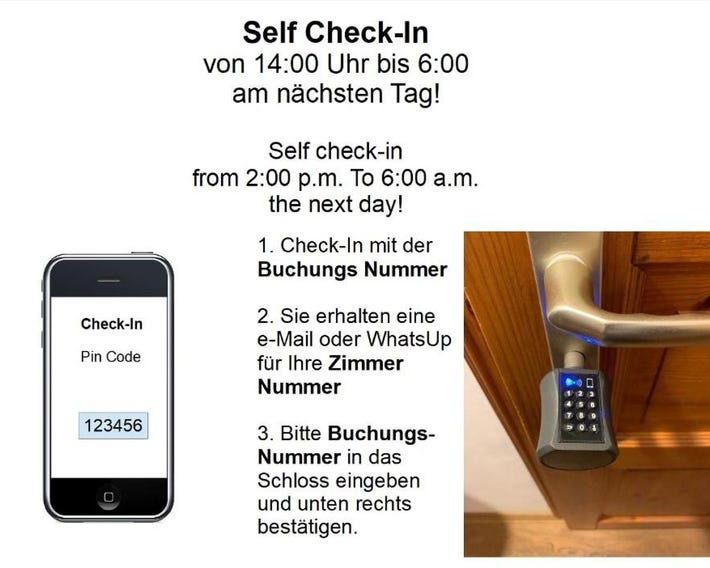 Preiswerte-Zimmer mit Bad-Miniküche, 24-7 Self Check In