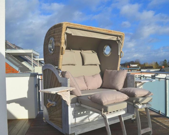 Penthouse "Meerzeit" Kellenhusen mit Strandkorb