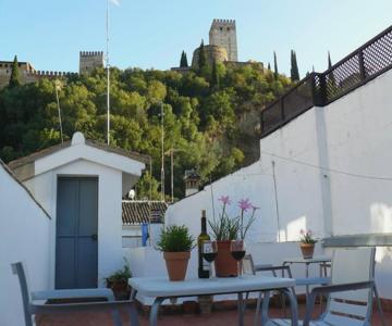 Frente a la Alhambra