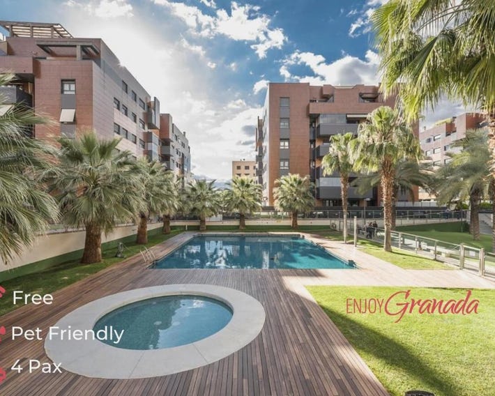 EnjoyGranada EMIR 3F - POOL, GYM & Free Parking