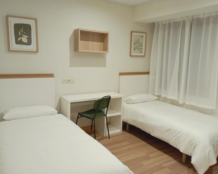Habitaciones con baño propio y zonas compartidas