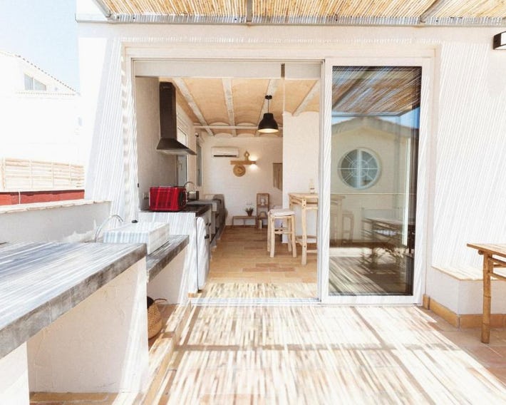 Loft Alguer II con terraza, barbacoa y chimenea