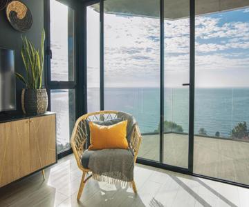 Modern sea front East Wind