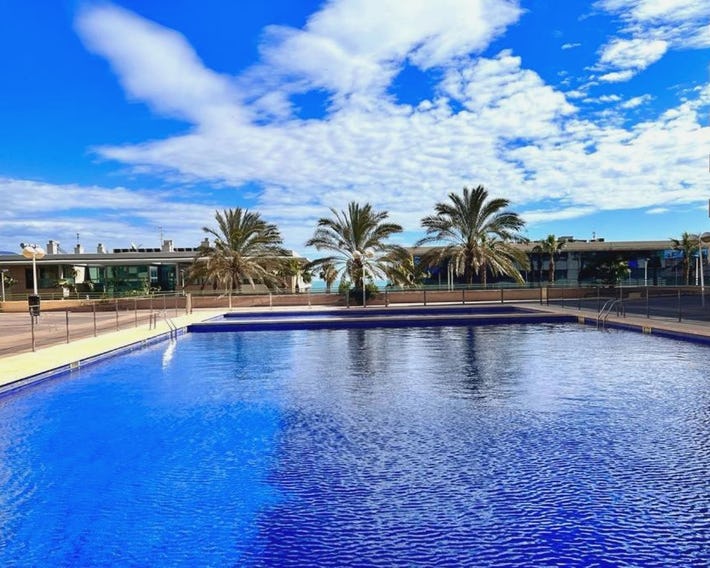 Apartamento dos habitaciones primera línea de playa